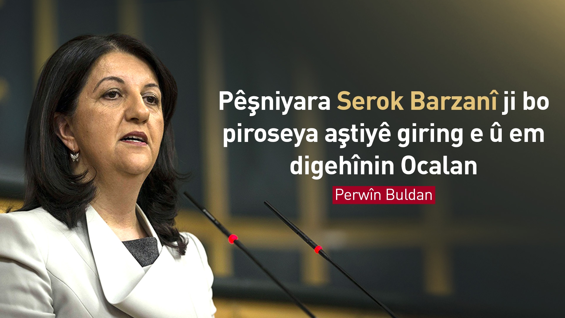 Buldan: Nerîna Serok Barzanî li ser piroseya aştiyê gelek giring e