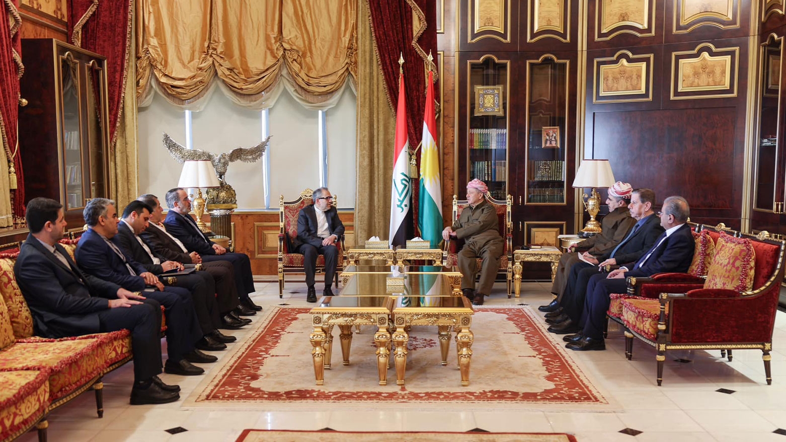 President Masoud Barzani Meets Senior Iranian Delegation to Strengthen Bilateral Relations