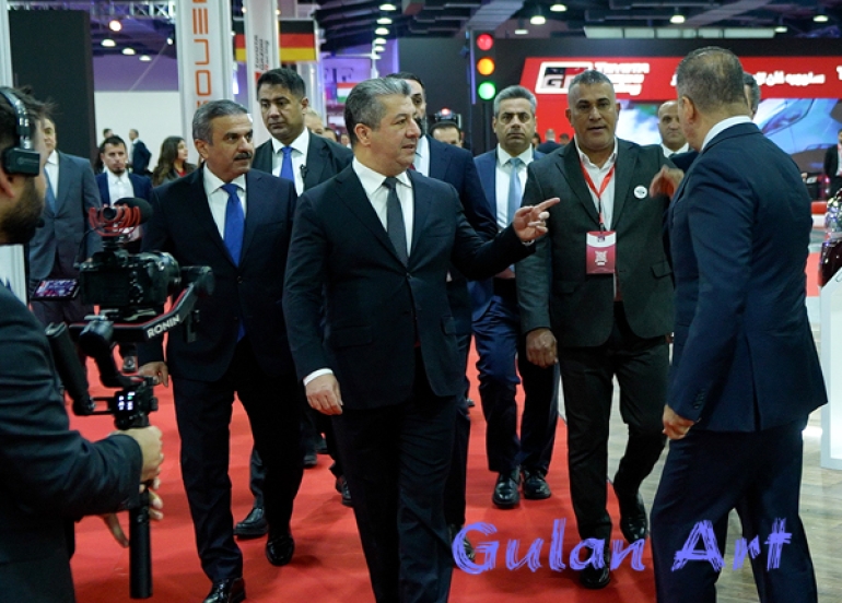 سەرۆكی حكومەتی هەرێمی كوردستان دەیەمین پێشانگەی نێودەوڵەتی بۆ ئۆتۆمبێل لە هەولێر كردەوە