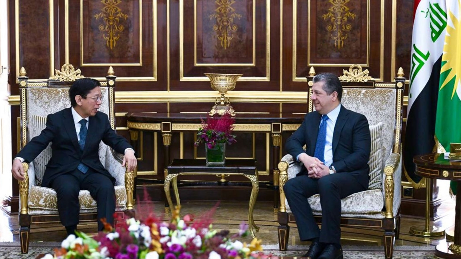 Mesrûr Barzanî û Berpirsê Nivîsgeha Konsulxaneya Japonê pêşxistina pêwendiyan gotûbêj kirin