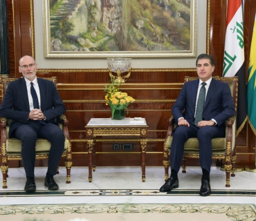 نێچیرڤان بارزانی، سەرۆکی هەرێمی کوردستان، بۆ کۆتاییهاتنی ئەرکەکانی، پێشوازیی لە بەڕێز ستیڤن هیچن باڵیۆزی به‌ریتانیا لە عێراق کرد.