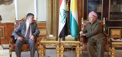 سەرۆك بارزانی پێشوازی لە شاندێكی هاوبەشی هەردوو ژووری بازرگانیی كلدانی، ئەمەریكی و ئاشووری، ئەمەریكی دەكات