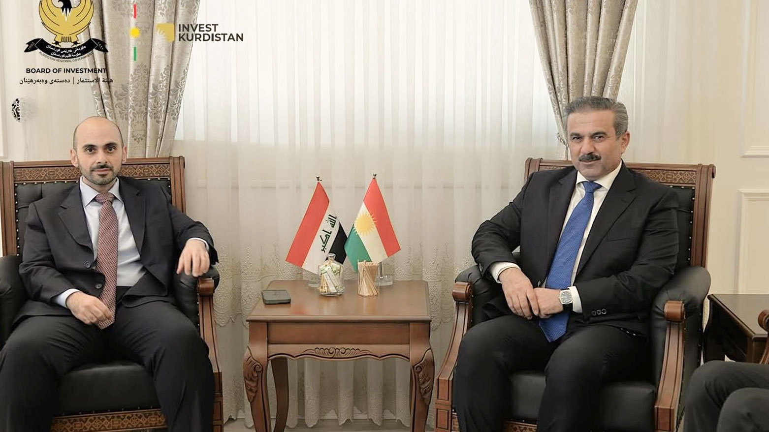 رئيس هيئة الاستثمار في إقليم كوردستان يبحث تعزيز التعاون مع شركة DP World الإماراتية