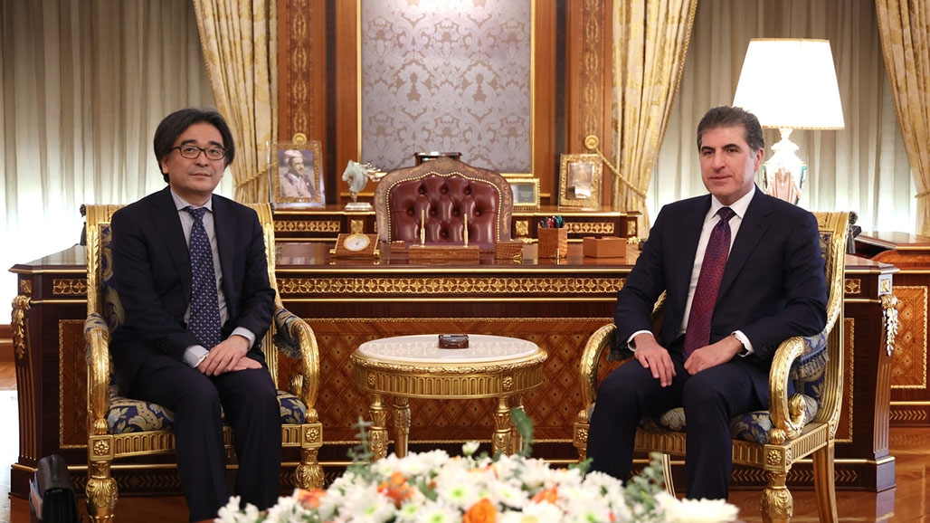 رئيس إقليم كوردستان يستقبل سفير اليابان الجديد لدى العراق