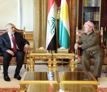 لە سەلاحەددین سەرۆک مەسعود بارزانی پێشوازی لە بەڕێز مەحمود مەشهەدانی سەرۆکی ئەنجوومەنی نوێنەرانی عێراق کرد.