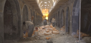 سوق قيصرية أربيل يقترب من استعادة رونقه التاريخي قبل عيد الفطر