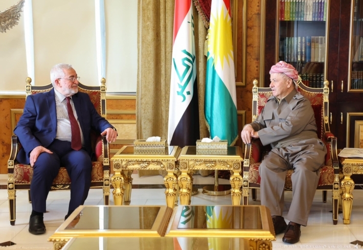 سەرۆک مەسعود بارزانی پێشوازی لە شاندێکی باڵای حزبی ئیسلامیی عێراقی بە سەرۆکایەتیی بەڕێز ئەیاد سامەرائی سەرۆکی شورای حزبی ئیسلامیی عێراقی کرد.