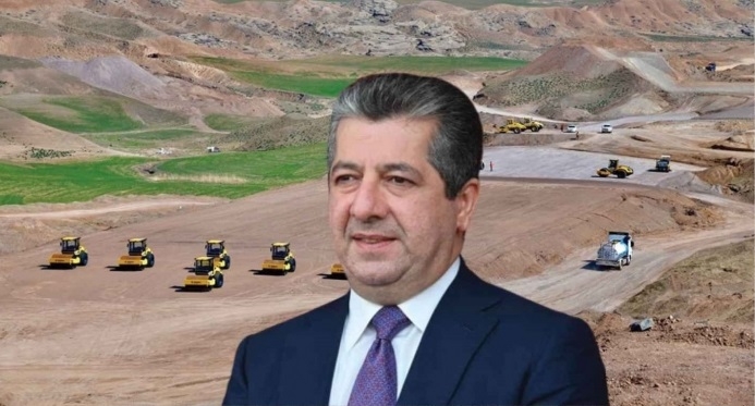 بتوجيه من مسرور بارزاني.. مشروع الطريق المزدوج (أربيل - كويه) مستمر بوتيرة متسارعة