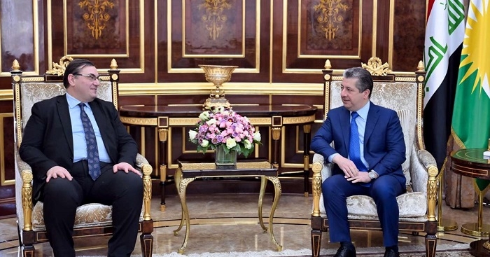PM Masrour Barzani receives Austrian Ambassador to Iraq
