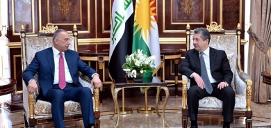 سەرۆک وەزیرانی هەرێمی کوردستان، پێشوازیی لە مستەفا کازمی، سەرۆک وەزیرانی پێشووی فیدراڵ کرد.