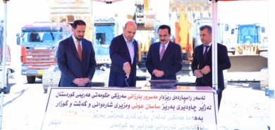 أربيل.. وضع الحجر الأساس لمشروع جديد في قطاع 8 بمنطقة حساروك