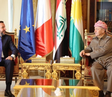 سەرۆک مەسعود بارزانی لە سەلاحەددین پێشوازی لە نیکۆلۆ فۆنتانا باڵیۆزی ئیتالیا لە عێراق کرد