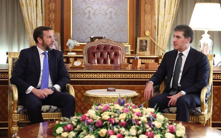 Nêçîrvan Barzanî bi Balyozê Îtalyayê yê Îraqê re civiya