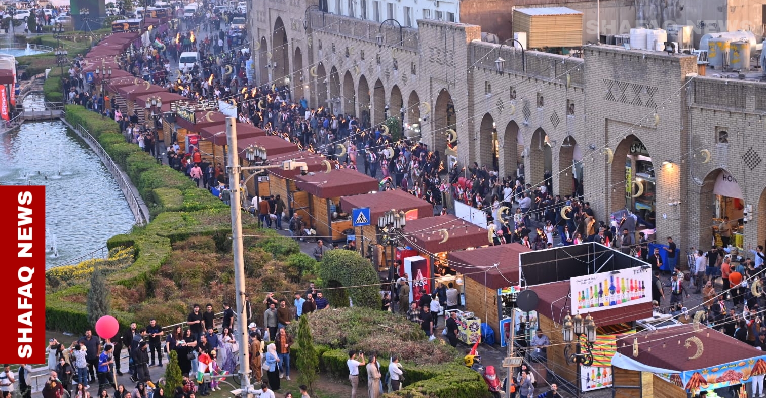 احتفالات وعربات تسحبها الخيول.. أربيل توقد شعلة نوروز