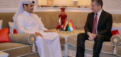 رئيس حكومة إقليم كوردستان يجتمع مع وزير الدولة القطري لشؤون الطاقة