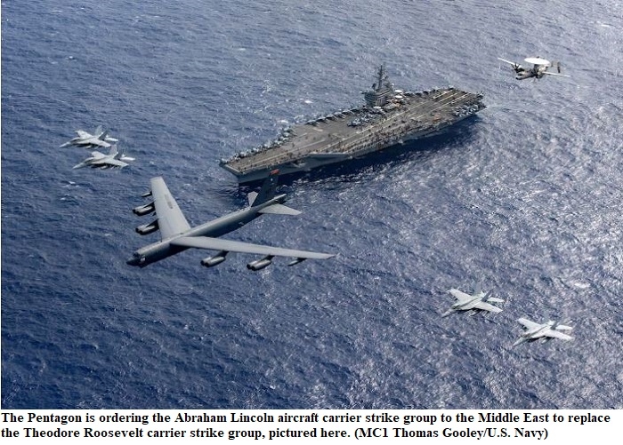 Pentagon Deploys Second Aircraft Carrier, B-2 Bombers to Middle East Amid Rising Tensions with Iran