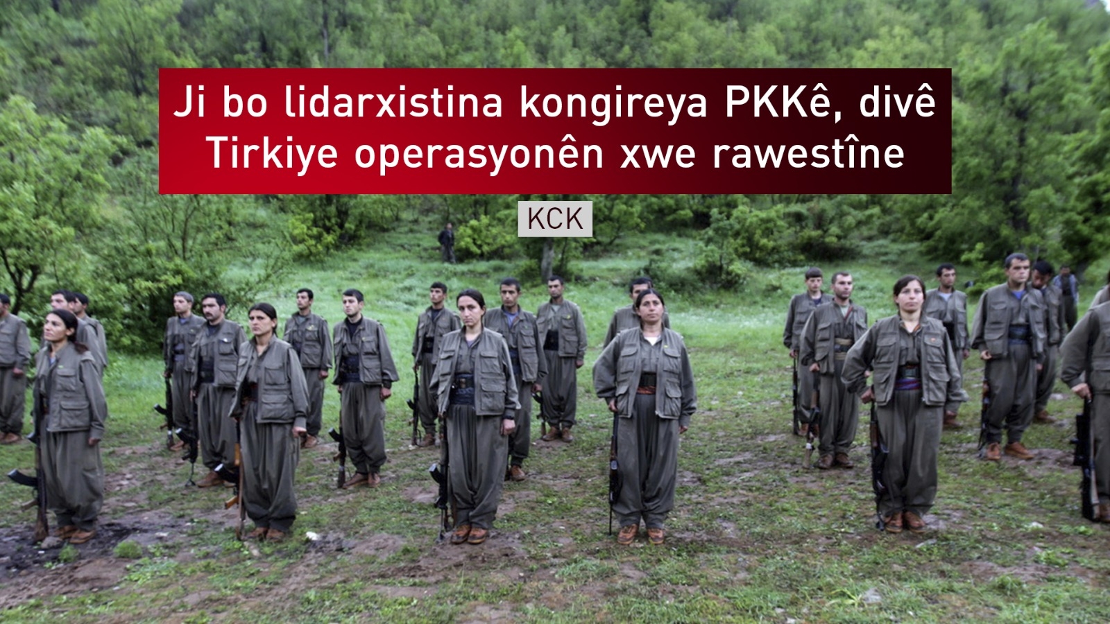 PKK bo lidarxistina kongireya xwe daxwaza rawestadina kiryarên serbazî yê Tirkiyeyê dike