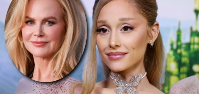 ئاریانا گراندە بە ماچكردنی دەستی نیكۆڵ كیدمان جەماوەر سەرسام دەكات