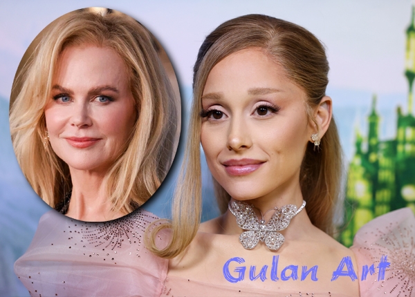 ئاریانا گراندە بە ماچكردنی دەستی نیكۆڵ كیدمان جەماوەر سەرسام دەكات