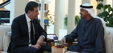 President Nechirvan Barzani meets with President Mohamed bin Zayed Al Nahyan