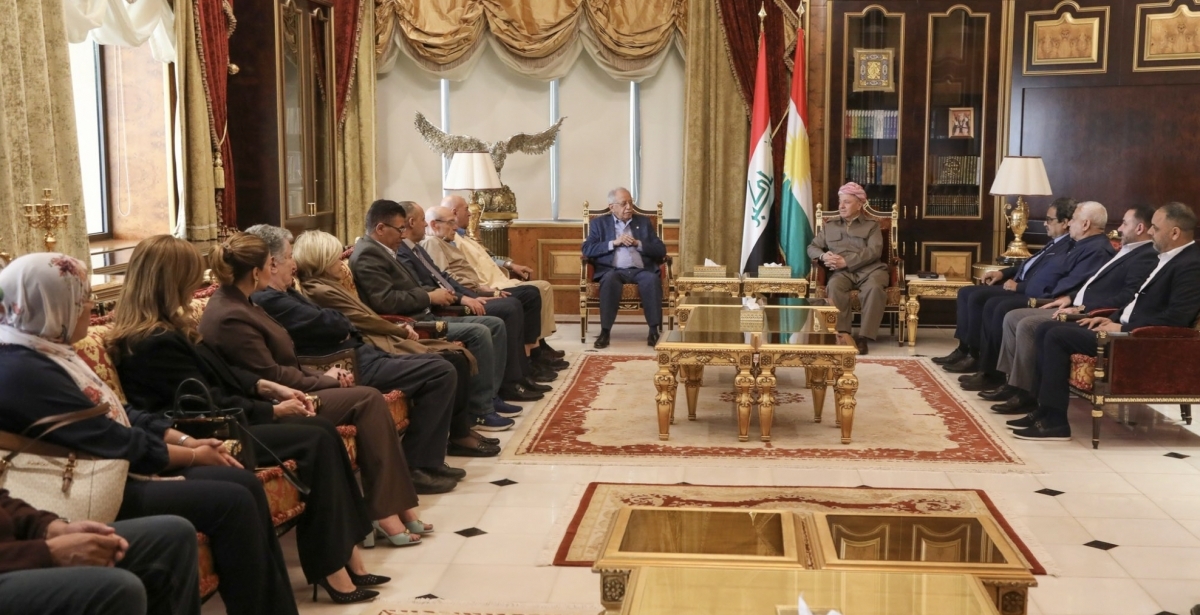 President Barzani Hosts Arab Intellectuals Ahead of Erbil International Book Fair