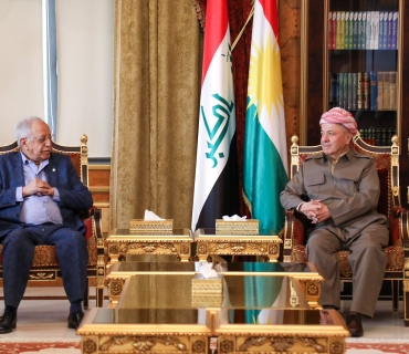 لـــە ســـەلاحــــەددیـــــن ســــەرۆك مەسعود بارزانی پێشوازی لە ژمارەیەك ئەدیب و نووسەر و كەسایەتیی ڕۆشنبیری عەرەب كرد