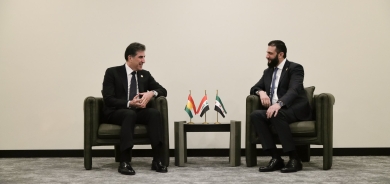 کــــۆبونەوەی نێچیرڤان بارزانی سەرۆکی هەرێمی کوردستان و ئەحمەد شەرع سەرۆکی سوریا