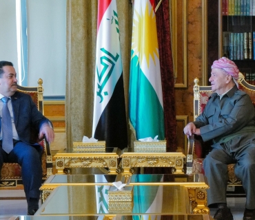 لە سەلاحەددین سەرۆك مەسعود بارزانی پێشوازی لە بەڕێز محەمەد شیاع سودانی سەرۆكی ئەنجوومەنی وەزیرانی عێراقی فیدڕاڵ كرد.