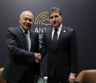 نێچیرڤان بارزانی، سه‌رۆکی هه‌رێمی کوردستان له‌گه‌ڵ به‌ڕێز ئه‌حمه‌د ئه‌بو‌لغه‌یت، ئه‌مینداری گشتیی کۆمکاری وڵاتانی عه‌ره‌بی، کۆبووه‌وه‌.