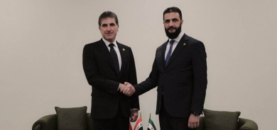 President Nechirvan Barzani meets with President Ahmed al-Sharaa