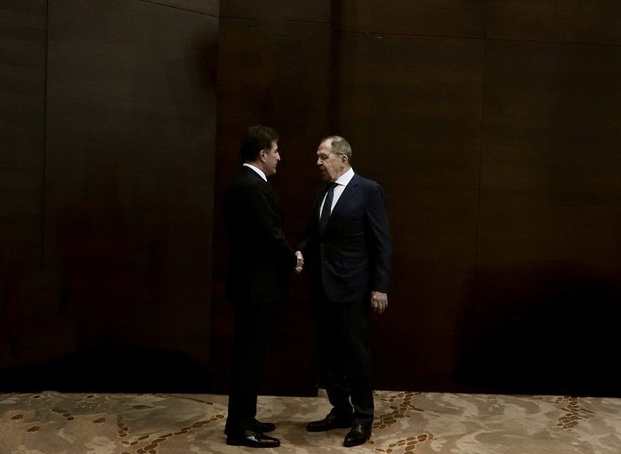 President Nechirvan Barzani meets with Foreign Minister of Russia