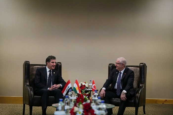 President Nechirvan Barzani meets with Turkish Minister of Defense