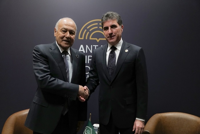 President Nechirvan Barzani meets with the Secretary-General of the Arab League