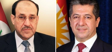 رئيس حكومة إقليم كوردستان يهنئ المالكي بتجديد انتخابه أميناً عاماً لحزب الدعوة الإسلامية