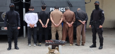 شرطة أربيل تقبض على 5 متهمين بتهديد المواطنين والعنف الأسري