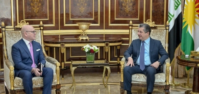 Mesrûr Barzanî pêşwaziya Konsulê nû yê Îtalyayê li Hewlêrê dike