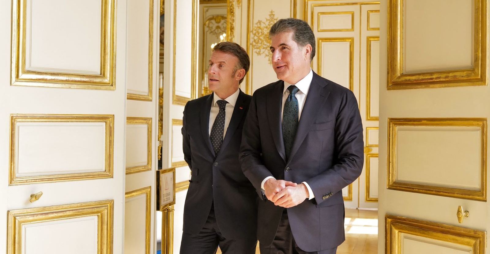 نيجيرفان بارزاني وماكرون يتفقان على حماية حقوق الكورد في سوريا