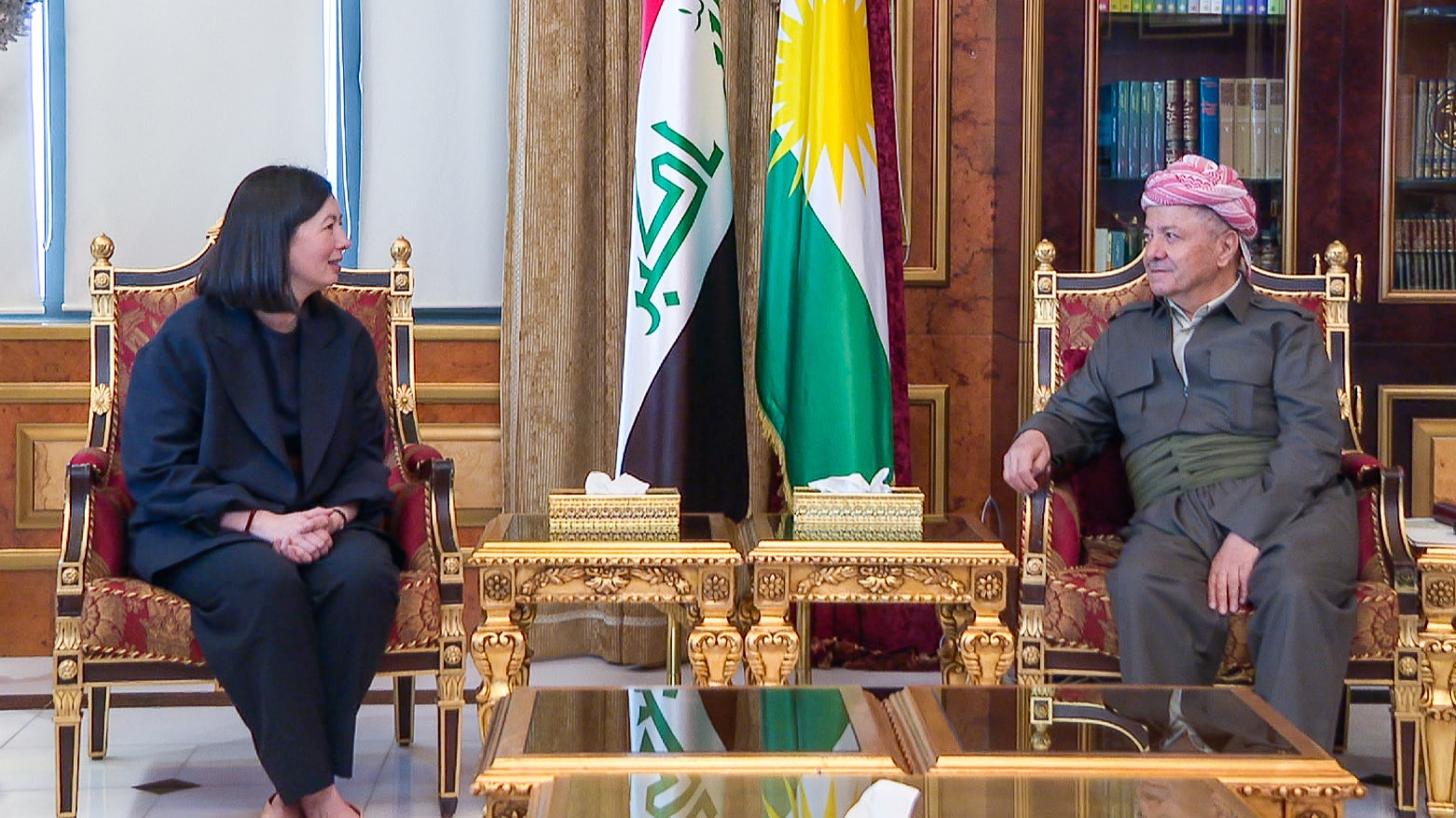 الرئيس بارزاني ووفد من الخارجية الامريكية يبحثان أوضاع العراق وسوريا والمنطقة