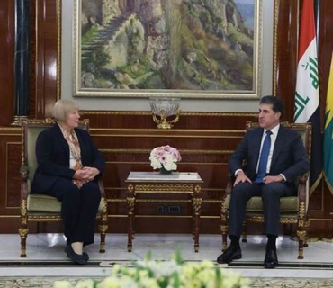 نێچيرڤان بارزانى، سه‌رۆكى هه‌رێمى كوردستان، پێشوازیی له‌ كريستيانه‌ هۆمان، باڵيۆزى ئه‌ڵمانيا له‌ عێراق كرد.