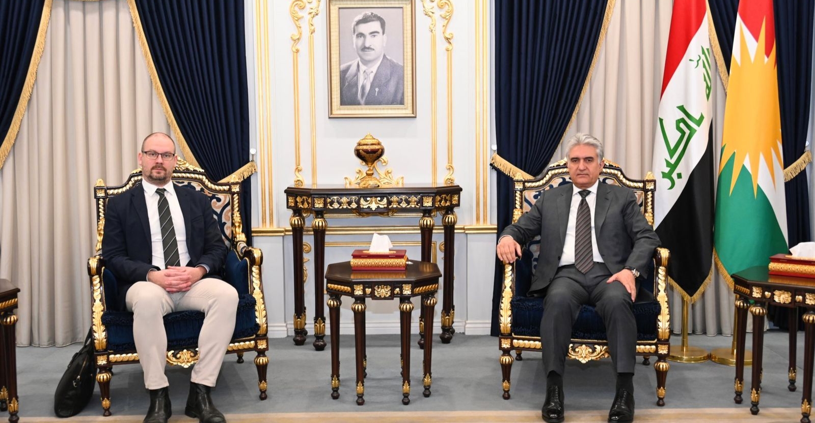 وزير داخلية كوردستان يجتمع مع وفد برلماني سويدي في أربيل