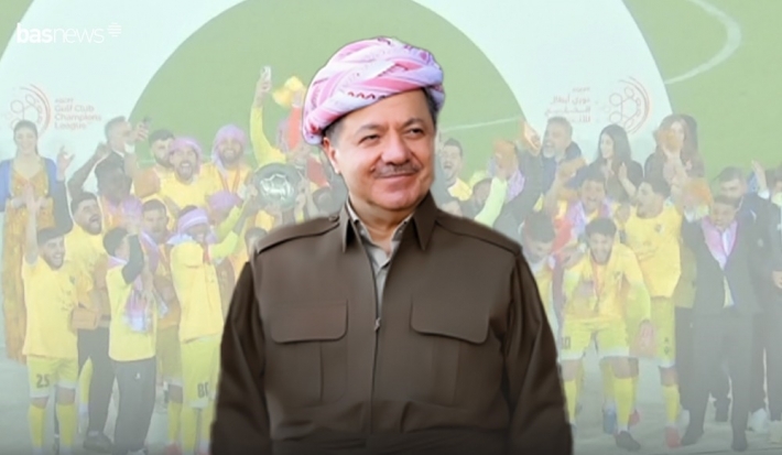 الرئيس بارزاني يهنّئ نادي دهوك ببطولة الخليج: انتصار لكل كوردستان