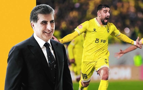 نێچیرڤان بارزانی: لە دڵەوە و بە گەرمیی پیرۆزبایی لە یانەی دهۆکی خۆشەویست دەکەم