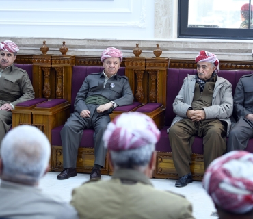 سەرۆك مەسعود بارزانی، بەشداریی لە پرسەی خەباتگێڕ و پێشمەرگەی قارەمان خوالێخۆشبوو بەدرۆ لەشكری بێستریانەیی  كرد.