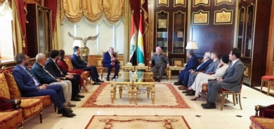 Serok Barzanî pêşwazî li hejmarek nivîskar, wêjevan û rewşenbîrên Ereb kir