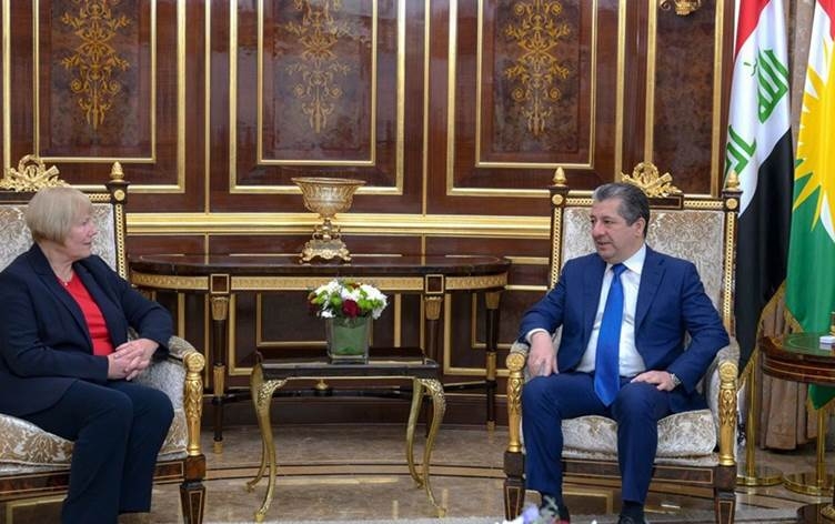 Mesrûr Barzanî û Hohmann: Divê hikûmet beriya hilbijartinên Îraqê ava bibe