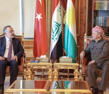 لە سەلاحەددین سەرۆک مەسعود بارزانی پێشوازی لە بەڕێز د. نوح یەلماز جێگری وەزیری دەرەوەی تورکیا و شاندێکی یاوەری کرد