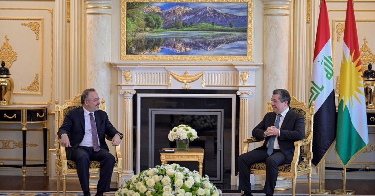 سه‌رۆكى حکوومەتی هه‌رێمى كوردستان، پێشوازى له‌ نوح یەڵماز‌ جێگری وەزیری دەرەوەی تورکیا كر