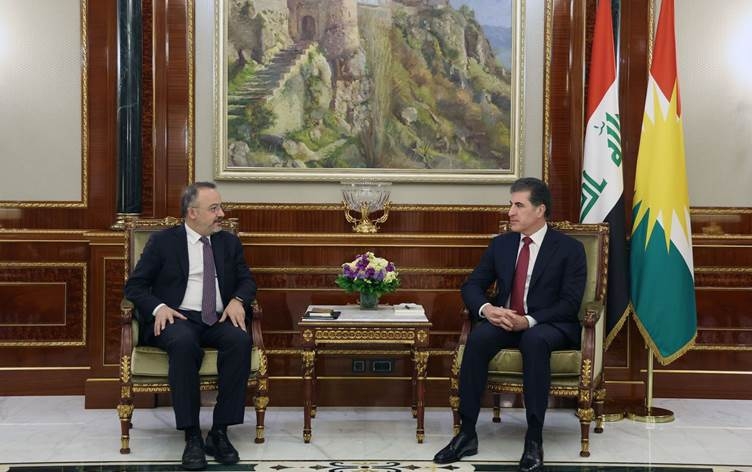 نيجيرفان بارزاني ونائب وزير الخارجية التركي يبحثان عملية السلام في تركيا والوضع في سوريا