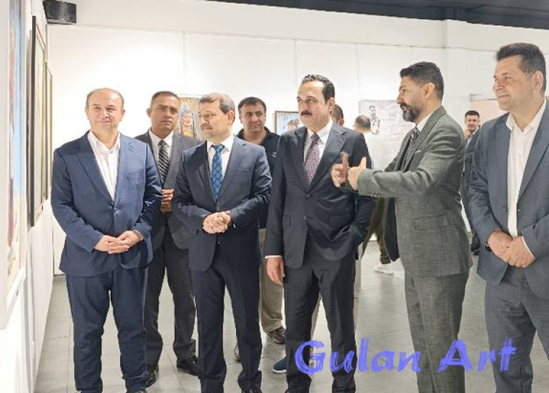 هونەرمەندی نیگاركێش (ناسڕ دانشوەر) پێشانگەیەكی شێوەكاری كردەوە