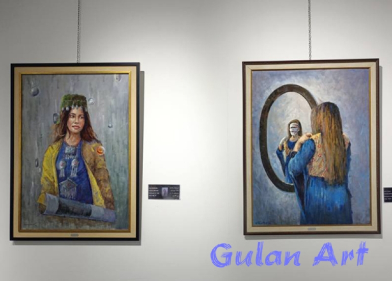 هونەرمەندی نیگاركێش (ناسڕ دانشوەر) پێشانگەیەكی شێوەكاری كردەوە